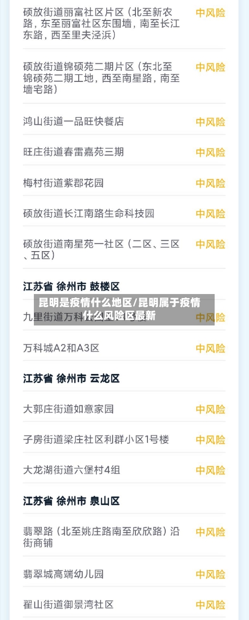 昆明是疫情什么地区/昆明属于疫情什么风险区最新-第3张图片