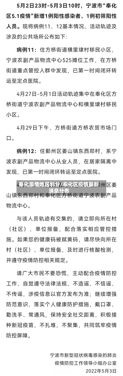 奉化疫情地区划分/奉化区疫情最新消息分布-第1张图片
