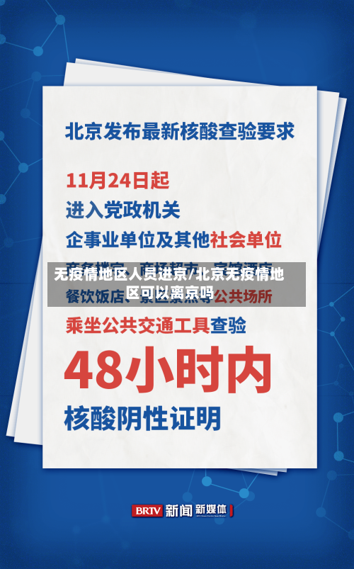 无疫情地区人员进京/北京无疫情地区可以离京吗-第1张图片