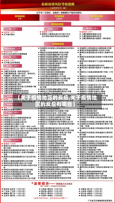 【关于疫情地区的反应,关于疫情地区的反应有哪些】-第1张图片