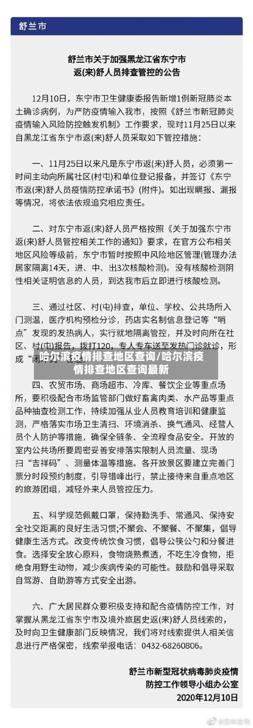 哈尔滨疫情排查地区查询/哈尔滨疫情排查地区查询最新-第1张图片
