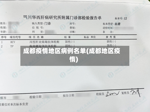 成都疫情地区病例名单(成都地区疫惰)-第1张图片