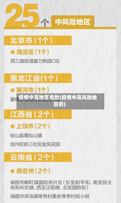 疫情中高地区危险(疫情中高风险地区的)-第2张图片